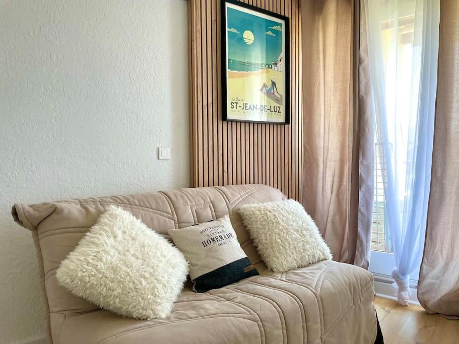 Apartament Caporizon-Baillenia-T1 Vue Montagne - Piscine St Jean De Luz Saint-Jean-de-Luz Zewnętrze zdjęcie