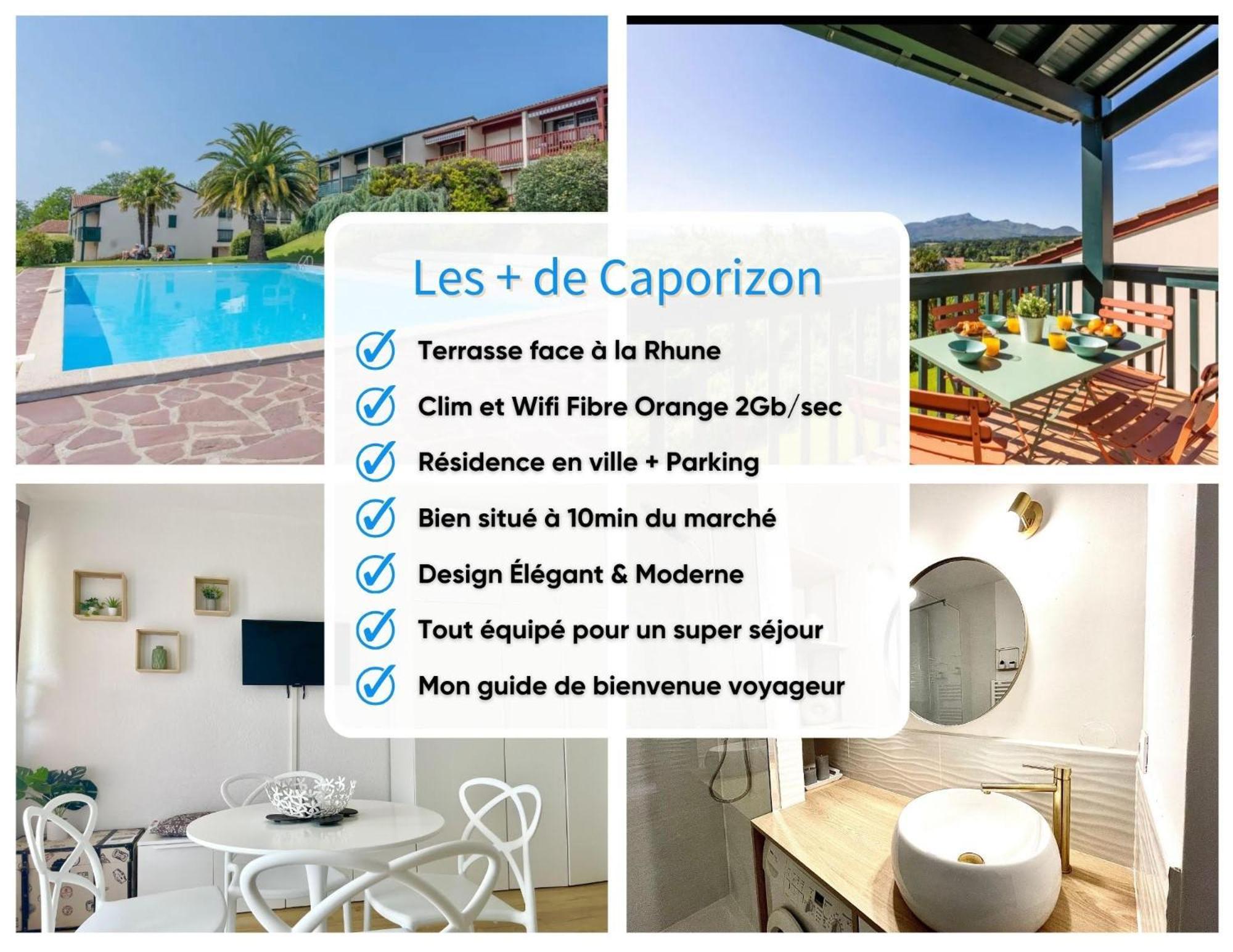 Apartament Caporizon-Baillenia-T1 Vue Montagne - Piscine St Jean De Luz Saint-Jean-de-Luz Zewnętrze zdjęcie