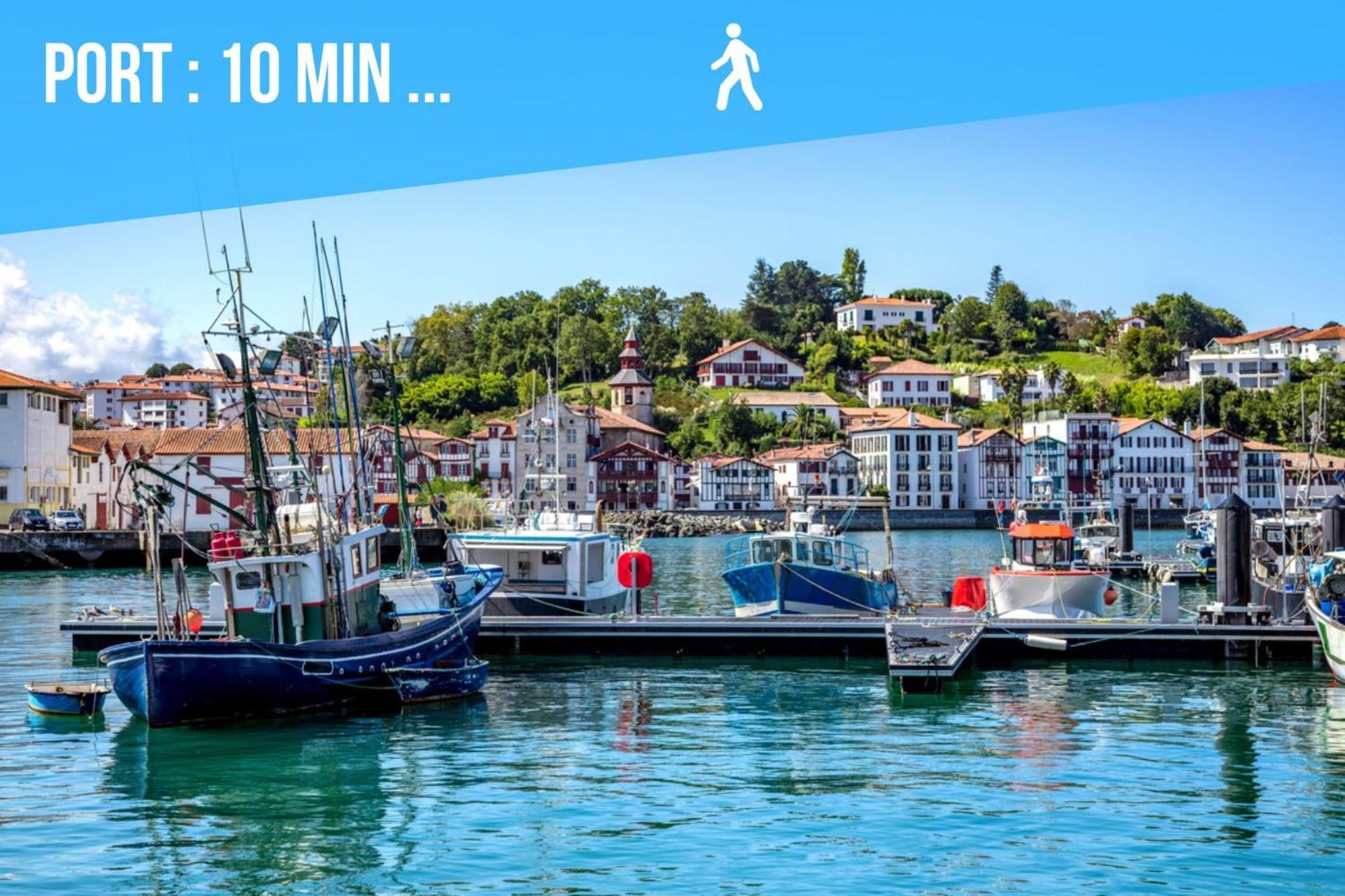 Apartament Caporizon-Baillenia-T1 Vue Montagne - Piscine St Jean De Luz Saint-Jean-de-Luz Zewnętrze zdjęcie