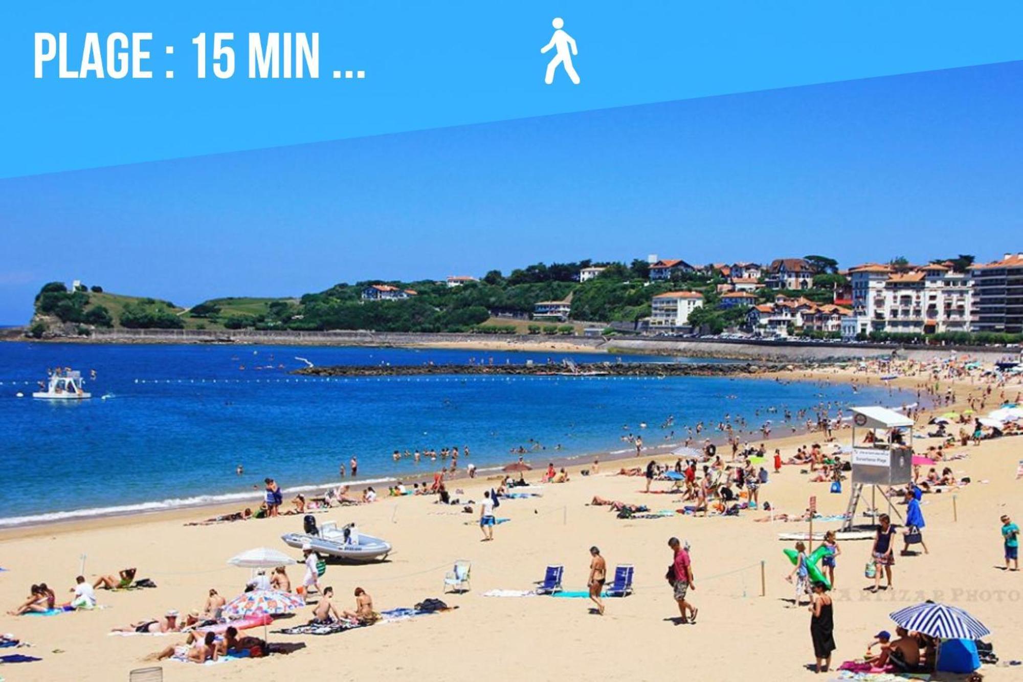 Apartament Caporizon-Baillenia-T1 Vue Montagne - Piscine St Jean De Luz Saint-Jean-de-Luz Zewnętrze zdjęcie